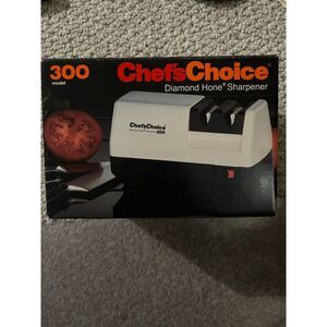 Chef's Choice Chef'sChoice 300 Diamond Hone Knife Sharpener, 2-Stage, White